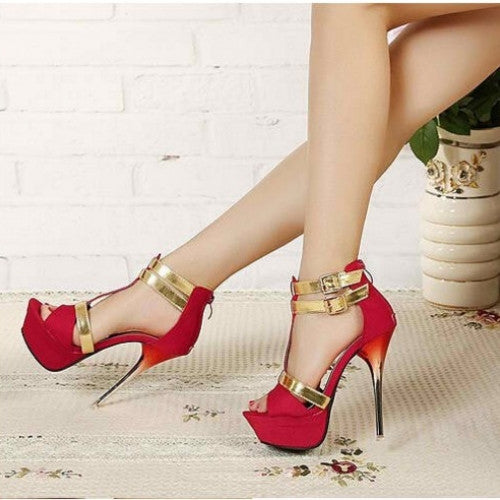 Open Toe High Heels Women Pumps